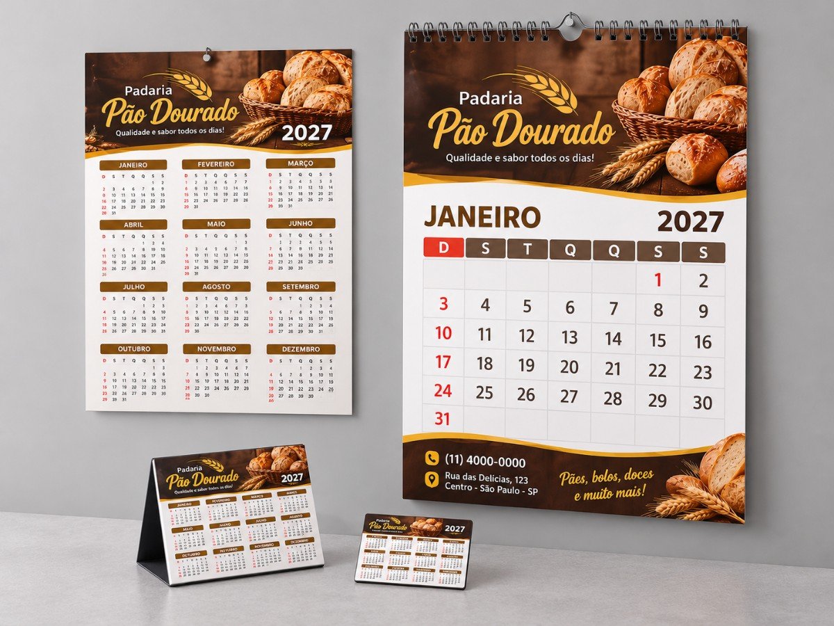 Gráfica em Ferraz de Vasconcelos | WL Soluções Gráficas 27 Calendários produzidos pela WL Soluções Gráficas